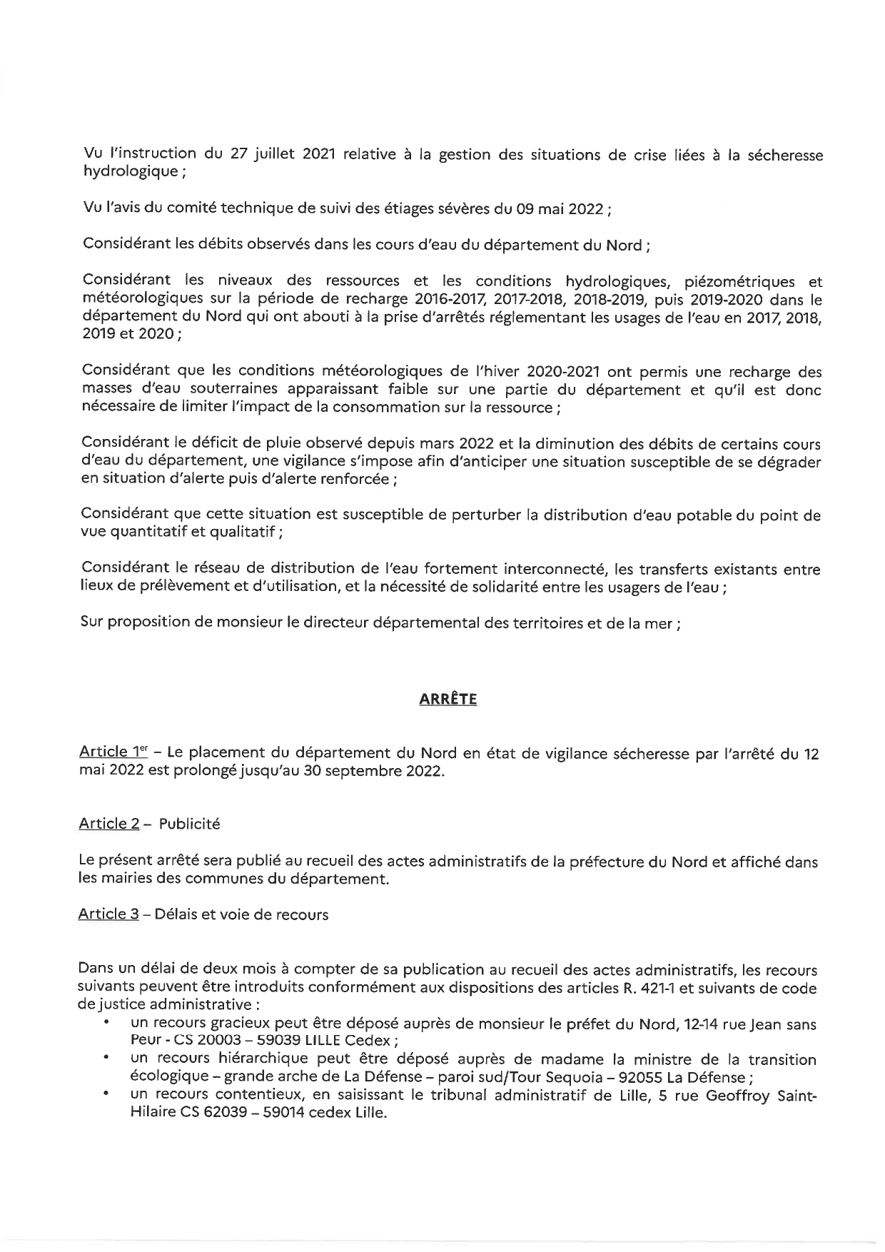 20220606 AP secheresse vigilance prolongation signé prefet page 0002