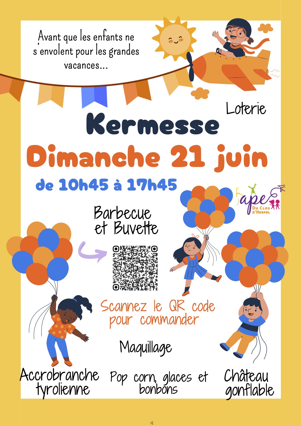 Affiche kermesse 2026