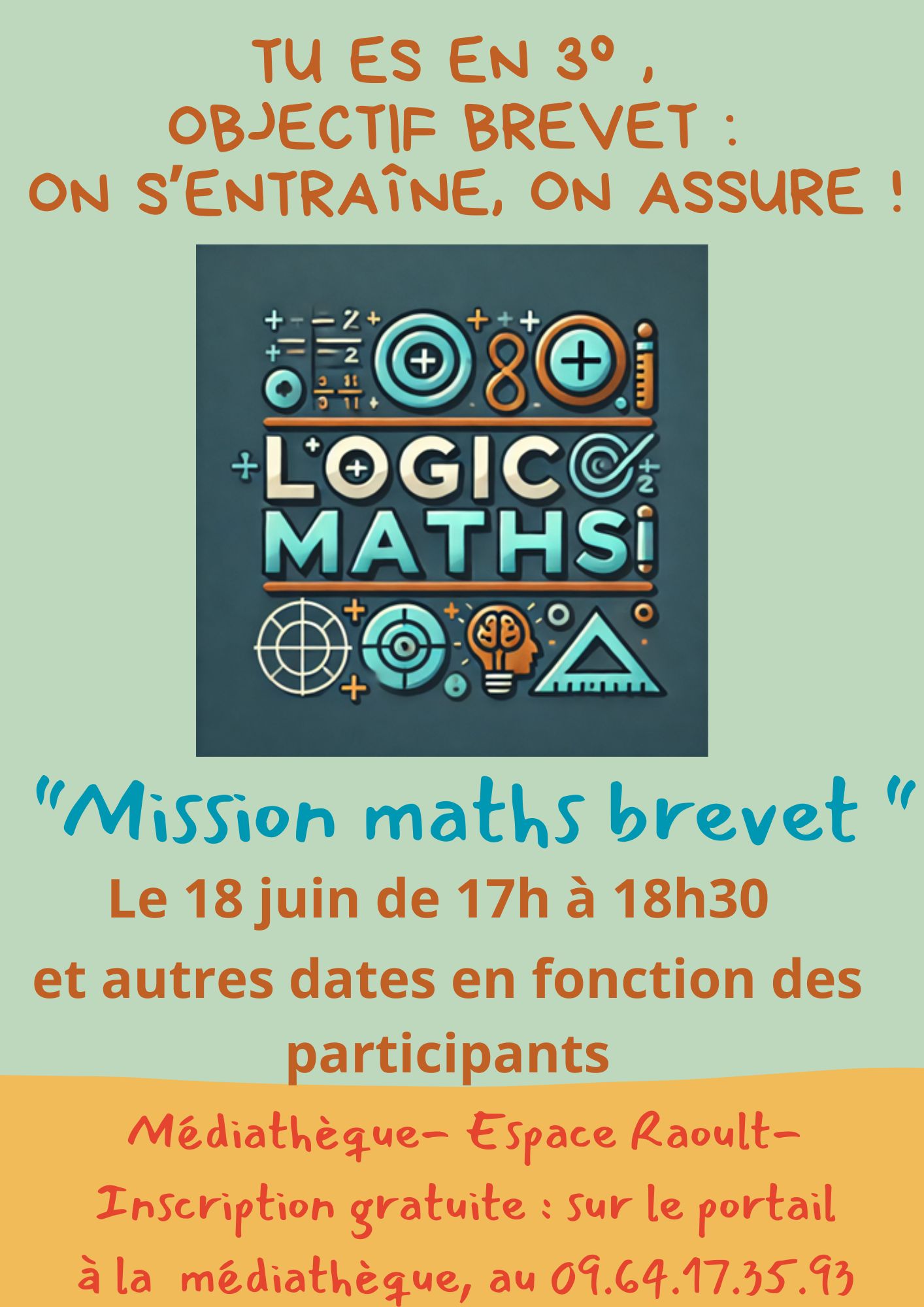 Flyer Atelier Logic Maths du 18 juin 